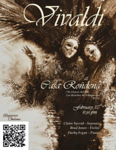 VIVALDI Event Flier Poster with QR Code 740x958