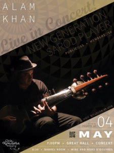 Alam Khan Poster for May 2018 John Concert